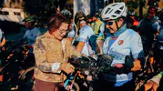 Didim'de pedallar farkındalık için döndü: Hem spor hem sosyal sorumluluk