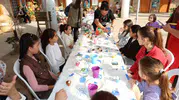 Minik ellerden dev eserler: Kurşunlu Han’da sanat rüzgarı esti