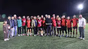 Kazayı atlattı, soluğu sahada aldı: Başkan Arıcı’dan futbolculara moral ziyareti