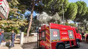 Efeler'de mutfakta korku dolu anlar: Yemek yaparken alevler yükseldi