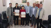 Bolvadin’de gurur günü: İki genç hafızlık tacını taktı