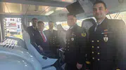 Marmaris’te Cumhuriyet coşkusu denizden taştı: Askeri gemilere vatandaş akını