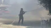 Bodrum’da korku dolu anlar: Personel lojmanından yükselen dumanlar gökyüzünü kapladı