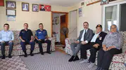 Karacasu'da vefa ziyareti: Şehit emanetleri ve gaziler unutulmadı