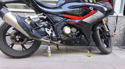 Denizli'de motosikleti yakmak istediler ama planları ellerinde patladı