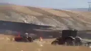 Ayaş'ta korkutan yangın: Mahalleli seferber oldu