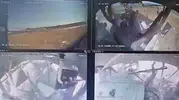Manisa'daki feci kazanın güvenlik kamerası görüntüleri dehşeti gözler önüne serdi