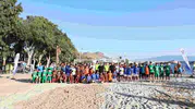 Bodrum'un minik kramponları gün batımında sahaya indi