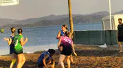 Köyceğiz'de plaj hentbolu rüzgarı: 320 sporcu şampiyonluk için ter döküyor