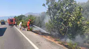 Ula’da Kuru Ot Alevleri Paniğe Neden Oldu, Ekipler Olay Yerinde