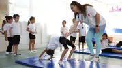 Efelerli minikler tatili sporla taçlandırıyor: Jimnastik salonunda enerji dolu anlar