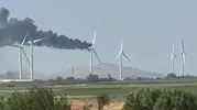 Bergama'da enerji santralinde korkutan yangın: Dev türbin hurdaya döndü