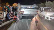 Menteşe'de trafik dehşeti: Ters yöne giren otomobil hurdaya döndü