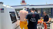 Bodrum açıklarında deniz üzerinde acil müdahale: Sahil Güvenlik yaralıyı kurtardı