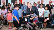 Denizli’de çocukların yüzünü güldüren buluşma: 50 minik kalbe hediye bisiklet