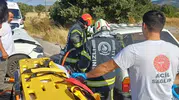 Denizli'de trafik dehşeti: İki araç birbirine girdi, 5 kişi hastanelik oldu