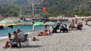 Fethiye'de takvimler eylülü gösterse de yazın ateşi sönmüyor