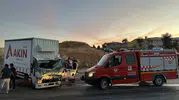 Uşak’ta acı dolu anlar: Yangına yetişmeye çalışan itfaiye aracı kamyonla çarpıştı