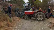 Manisa'da tarla yolunda can pazarı: Traktör kazası acı bitti