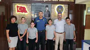 Yenipazar’da minik öğrencilerden emniyete anlamlı ziyaret