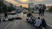 Umurlu yolunda sabah saatlerinde korkutan kaza: Üç kişi yaralandı
