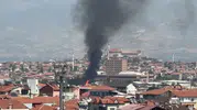 Denizli’de Palet Fabrikasında Alevlere Müdahale Sürüyor