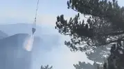 Fethiye'de ormanlık alanda zorlu mücadele: Alevler havadan müdahale ile söndürüldü