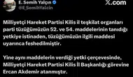 MHP Kilis İl Teşkilatı feshedildi
