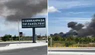 Cerrahpaşa Tıp Fakültesi'nde yangın paniği, itfaiye ekipleri hızla müdahale etti