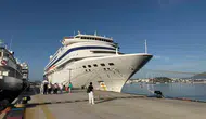 Bodrum limanında kruvaziyer bereketi: Aynı gün üç dev gemi demir attı
