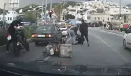 Bodrum trafiğinde dehşet anları: Kuryeyi darbeden magandalara ağır fatura