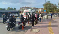 Aydın'da bisikletli sürücü için korkutan anlar: Freni sıkınca takla attı