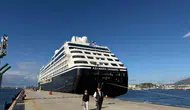 Bodrum limanında dev hareketlilik: Amerikalı turistleri taşıyan kruvaziyer rotasını Ege'ye çevirdi