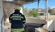 Bodrum'da korkutan yangın: Teras katını alevler sardı