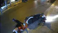 Bodrum'da motosikletlerin çarpışma anı saniye saniye kaydedildi