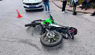 Tavşanlı’da kavşak kazası: Motosikletli sürücü hastanelik oldu