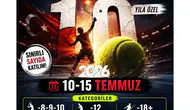 Muğla’da 15 Temmuz coşkusu tenis kortlarına taşınıyor