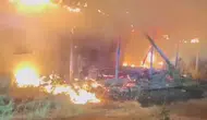 Tavas’ta korku dolu anlar: Alevler bir anda ahırı yuttu