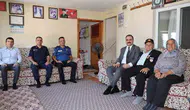 Karacasu'da vefa ziyareti: Şehit emanetleri ve gaziler unutulmadı