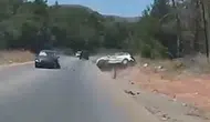 Bodrum’da dehşet anları kamerada: Hatalı sollama faciaya davetiye çıkardı