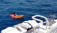 Kuşadası açıklarında ölümle burun buruna: Deniz polisi son anda yetişti