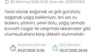 Denizli'de meteorolojiden kritik uyarı: Pazar günü için sarı alarm verildi