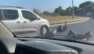 İzmir trafiğinde dehşet anları: Motosikletliyi altına alıp kaçan sürücüye ağır fatura
