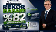 Nazilli'de çözüm odaklı belediyecilik: Başkan Tetik ile doğrudan iletişim hattında rekor başarı