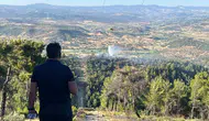 Manisa ormanlarında korkutan yangın: Köylüler traktörleriyle yardıma koştu