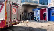 Kaynak kıvılcımları paniğe yol açtı: Geri dönüşüm kutusu alevlere teslim oldu