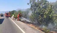 Ula’da Kuru Ot Alevleri Paniğe Neden Oldu, Ekipler Olay Yerinde