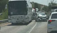 Seydikemer yolunda korkutan kaza: Otobüs ve ticari araç çarpıştı