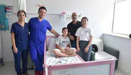 Üniversitenin sağlık seferberliği minik öğrenciye şifa oldu