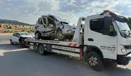 Emirdağ'da yolun sonu kaza oldu: İki araç birbirine girdi, 5 kişi yaralandı